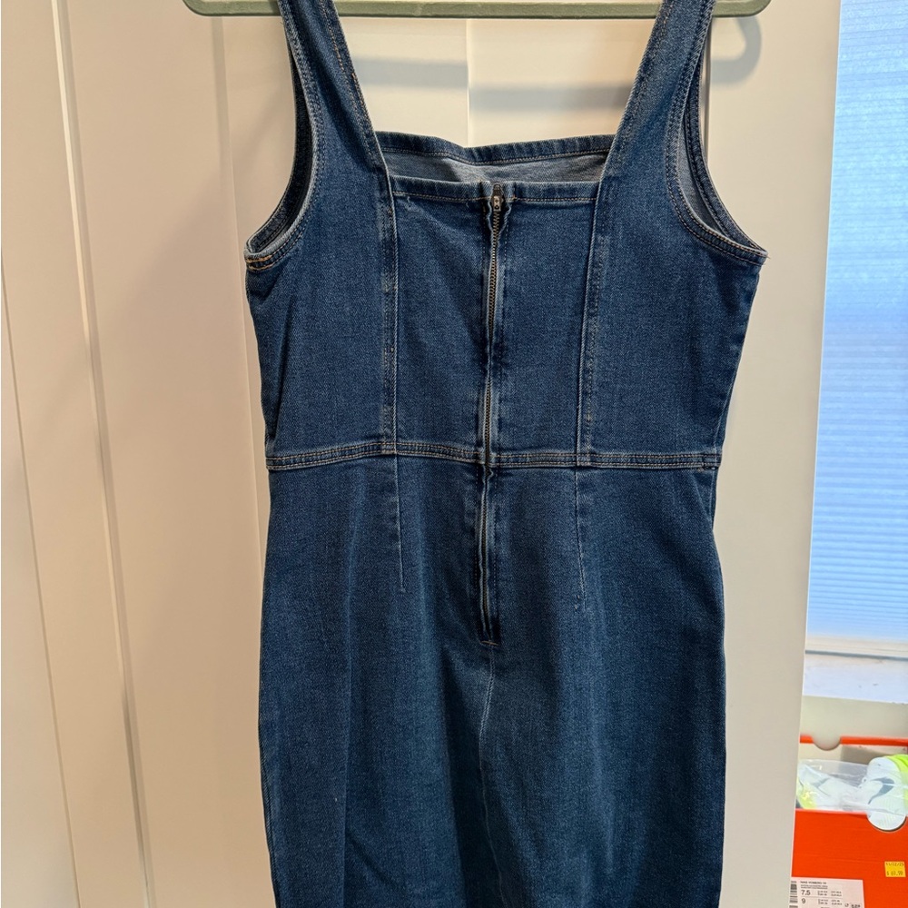 Denim shift dress